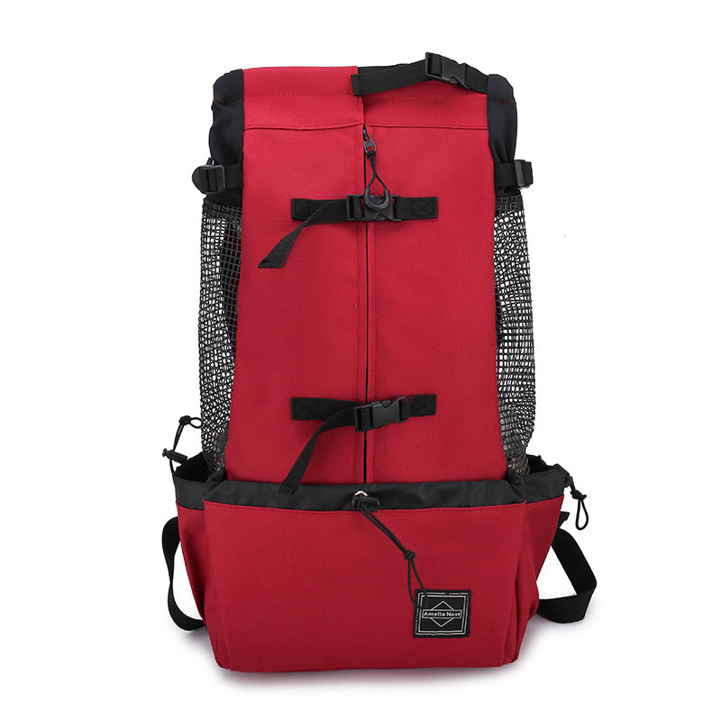 Double-shoulder travel dog carrier