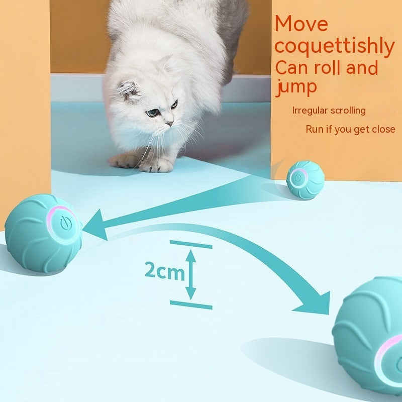 Smart cat toy, rolling ball, interactive toy, automatic bouncing ball