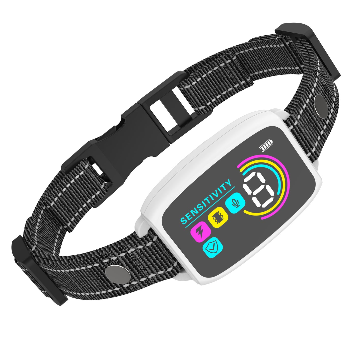 Intelligent automatic anti-barking collar, rechargeable, high-definition digital waterproof.