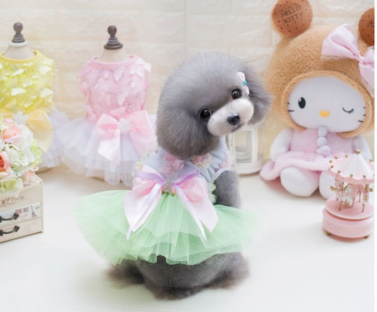 Dog Princess Dress Spring/Summer Teddy Bear Dress Summer Dog Clothes