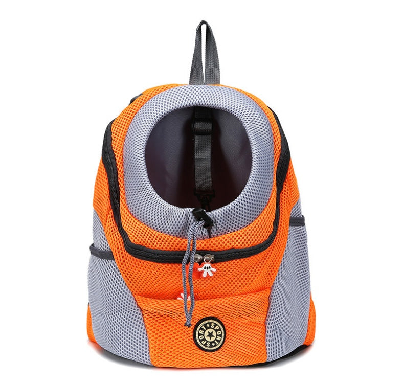 Pet bag, shoulder bag, portable chest bag for cats and dogs.