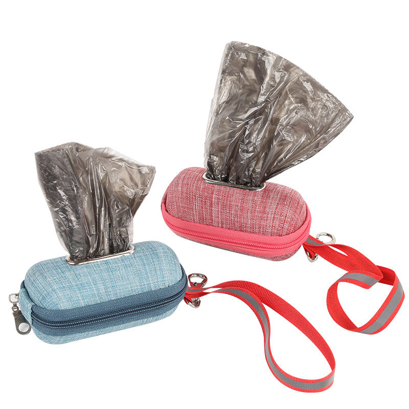 Portable pet cat and dog poop bags