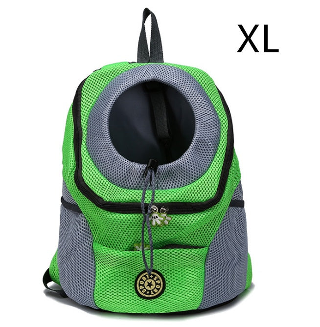 Pet bag, shoulder bag, portable chest bag for cats and dogs.