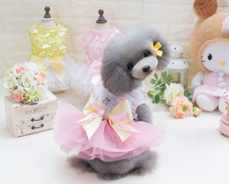 Dog Princess Dress Spring/Summer Teddy Bear Dress Summer Dog Clothes