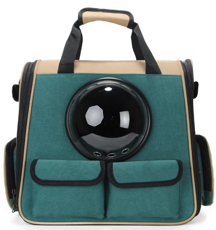 Pet backpack space bag, travel supplies for cats and dogs
