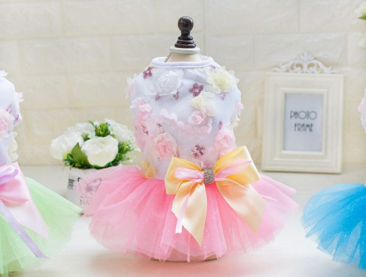 Dog Princess Dress Spring/Summer Teddy Bear Dress Summer Dog Clothes