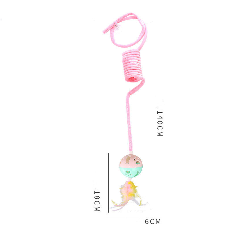 Cat toys, self-closing spring pom-poms, pet supplies, interactive toys
