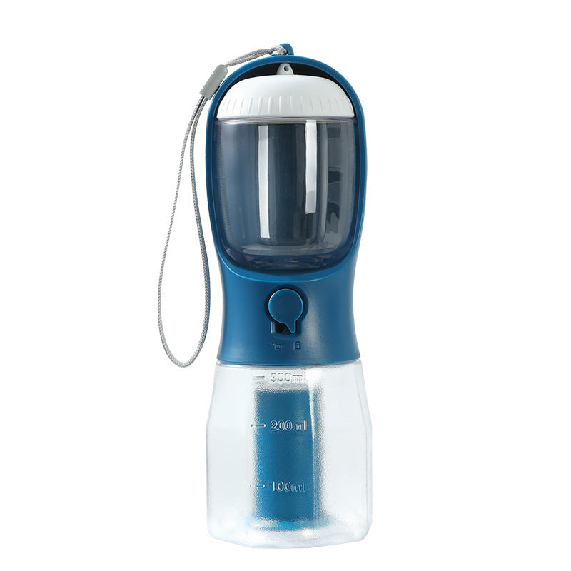 Dog water bottle, food, and garbage bag 3-in-1