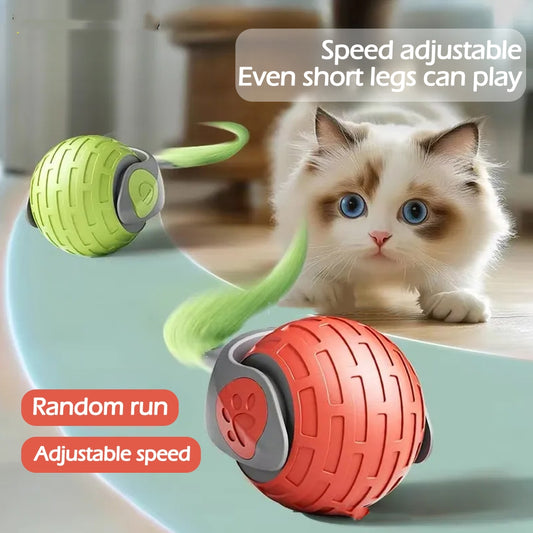 Automatic electric rolling ball cat pet smart USB rechargeable cat toy