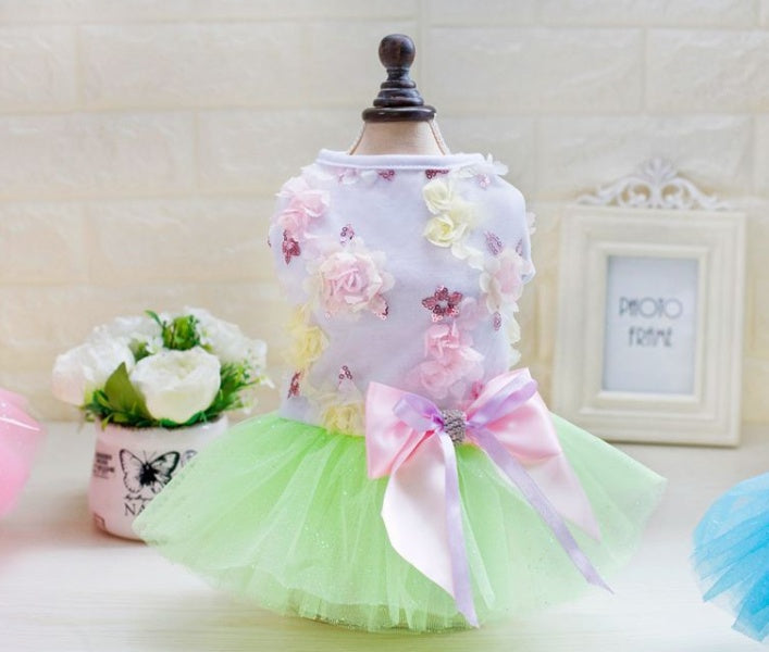 Dog Princess Dress Spring/Summer Teddy Bear Dress Summer Dog Clothes