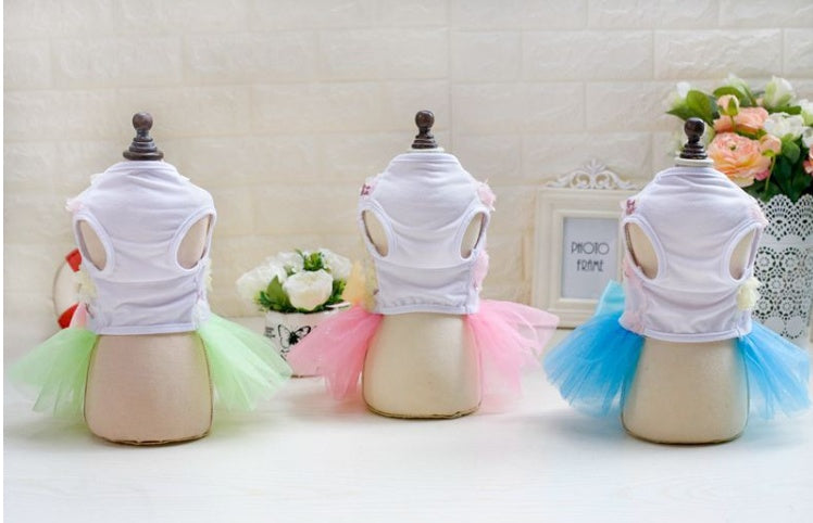 Dog Princess Dress Spring/Summer Teddy Bear Dress Summer Dog Clothes