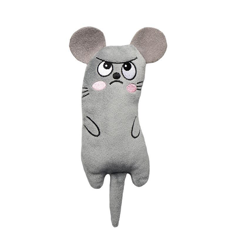 Cat plush embroidered mint toy