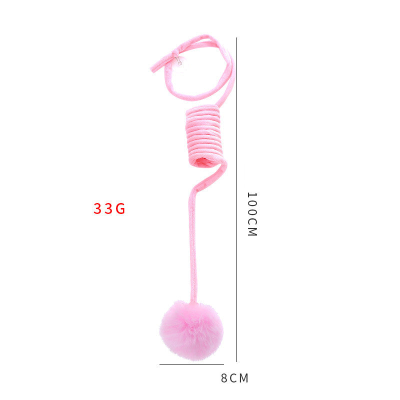 Cat toys, self-closing spring pom-poms, pet supplies, interactive toys