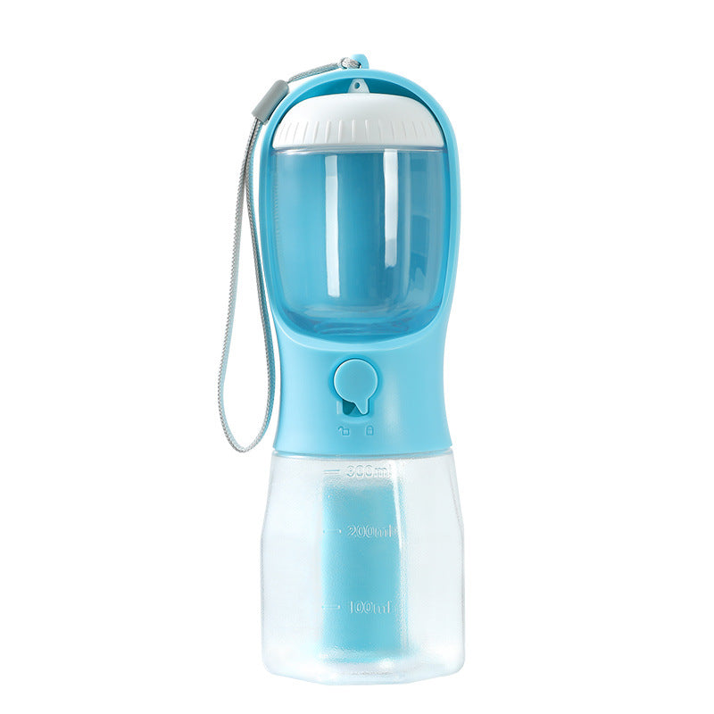 Dog water bottle, food, and garbage bag 3-in-1