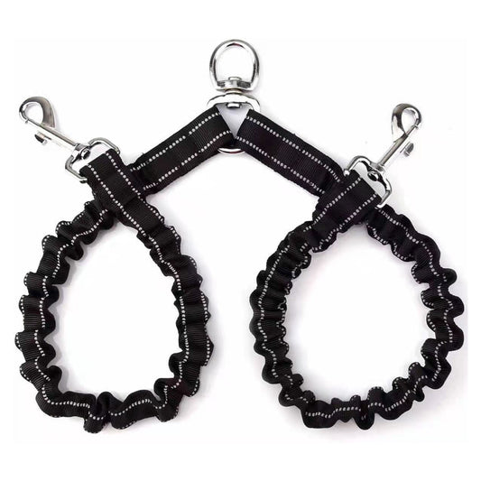 Adjustable double-ended dog leash