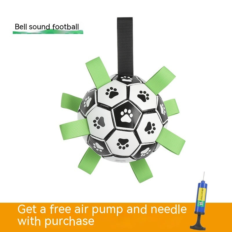Interactive soccer ball for dogs, outdoor training ball, chewing and teething ball
