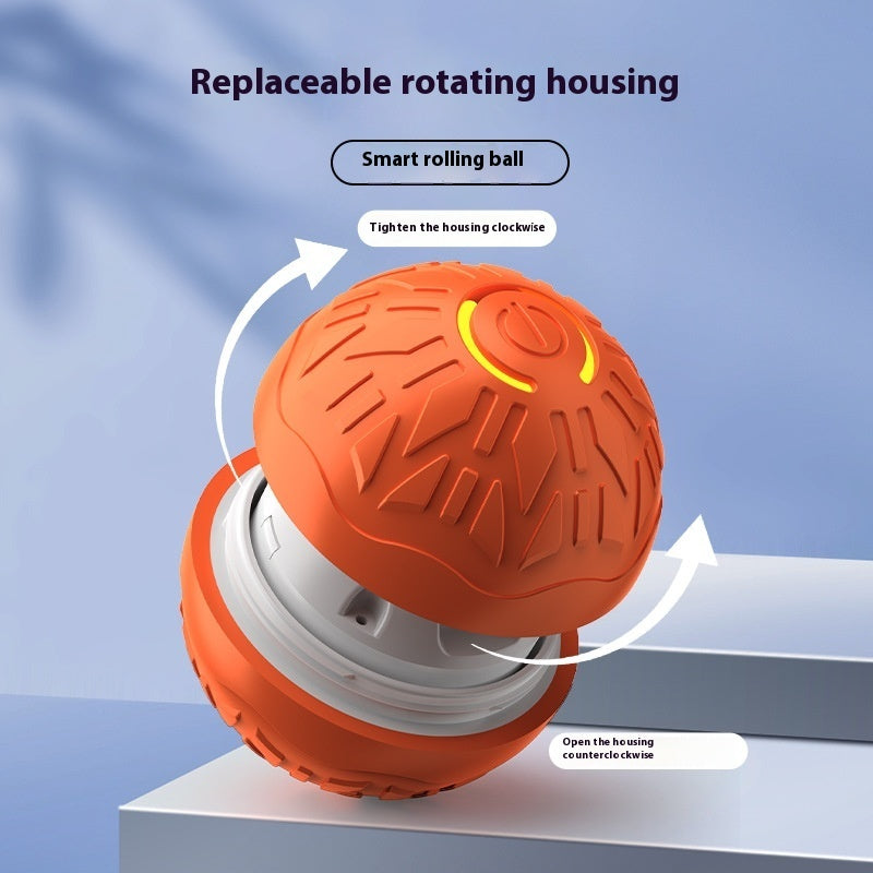 Electric pet bouncing ball, automatic dog-training and light-up pet supplies