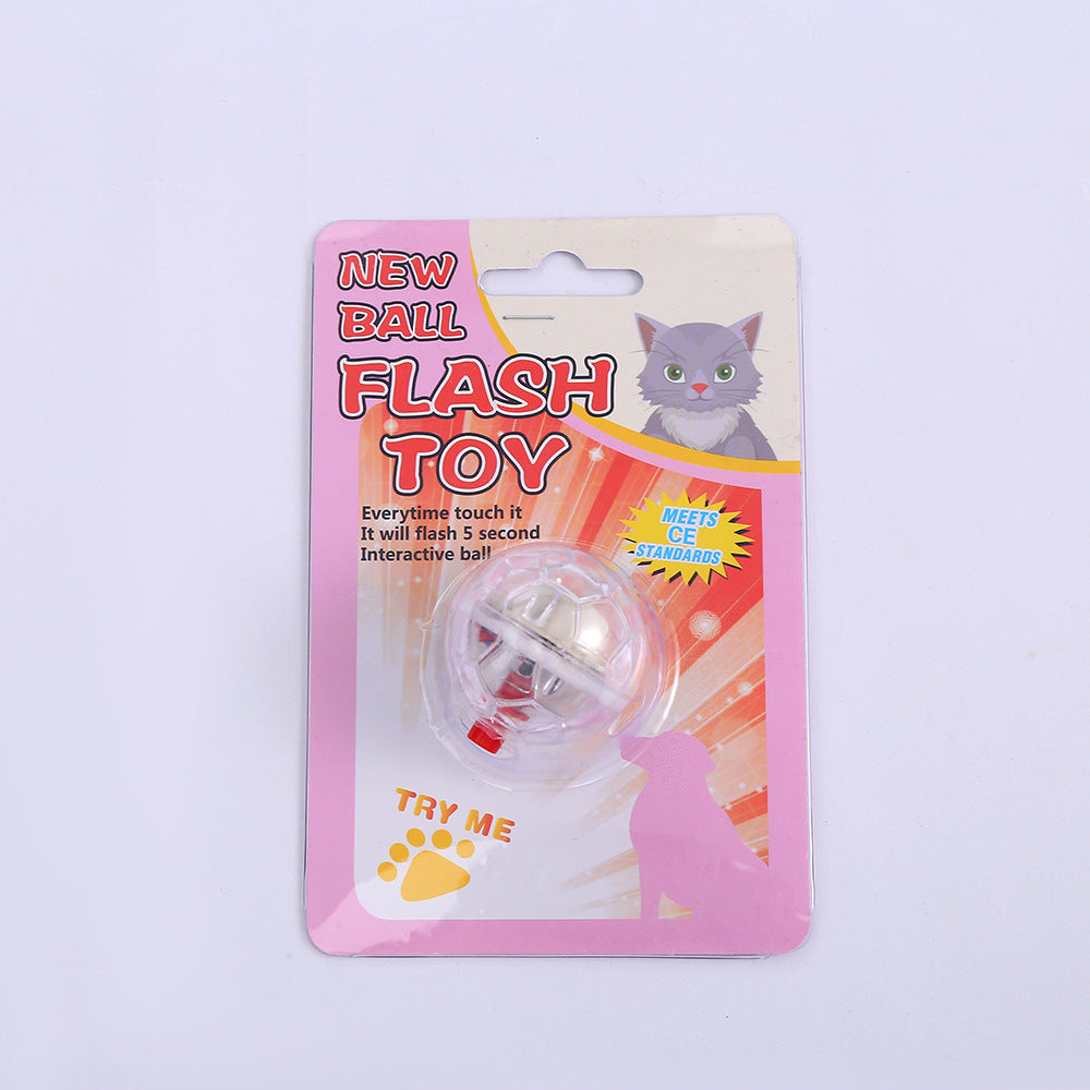 Cat and dog toy balls, light-up transparent balls