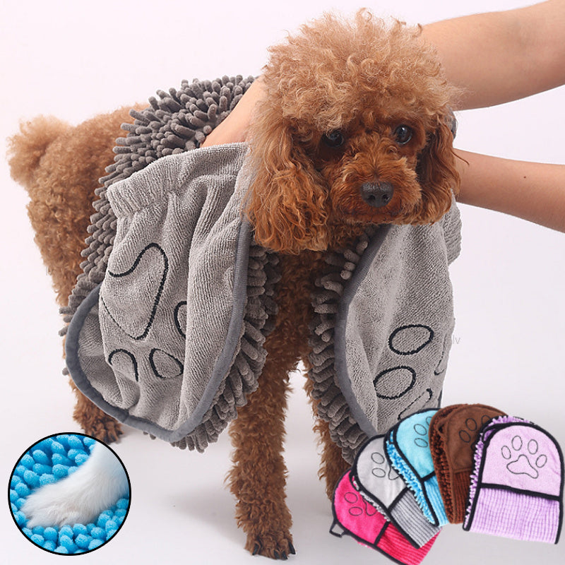 Dog and cat towels, super absorbent and quick-drying bath towels