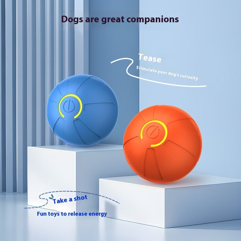 Electric pet bouncing ball, automatic dog-training and light-up pet supplies
