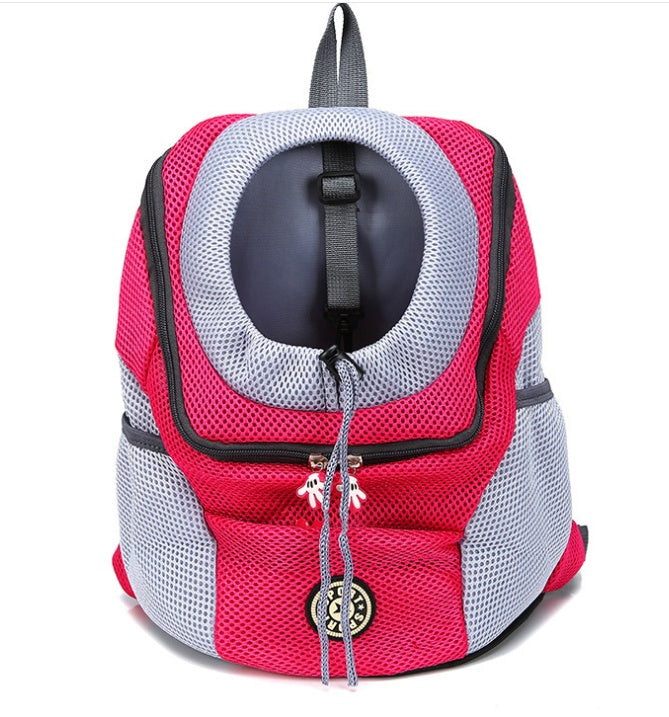 Pet bag, shoulder bag, portable chest bag for cats and dogs.