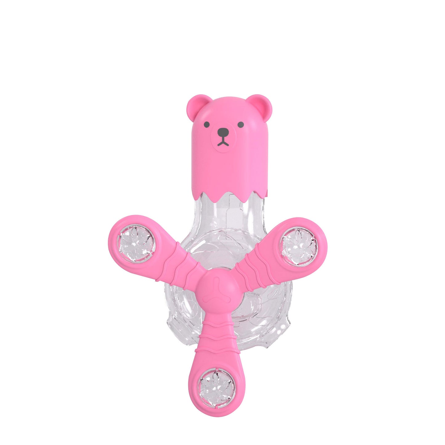 Cat toy with light, sound, rotating multi-functional drain