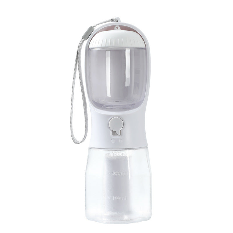 Dog water bottle, food, and garbage bag 3-in-1