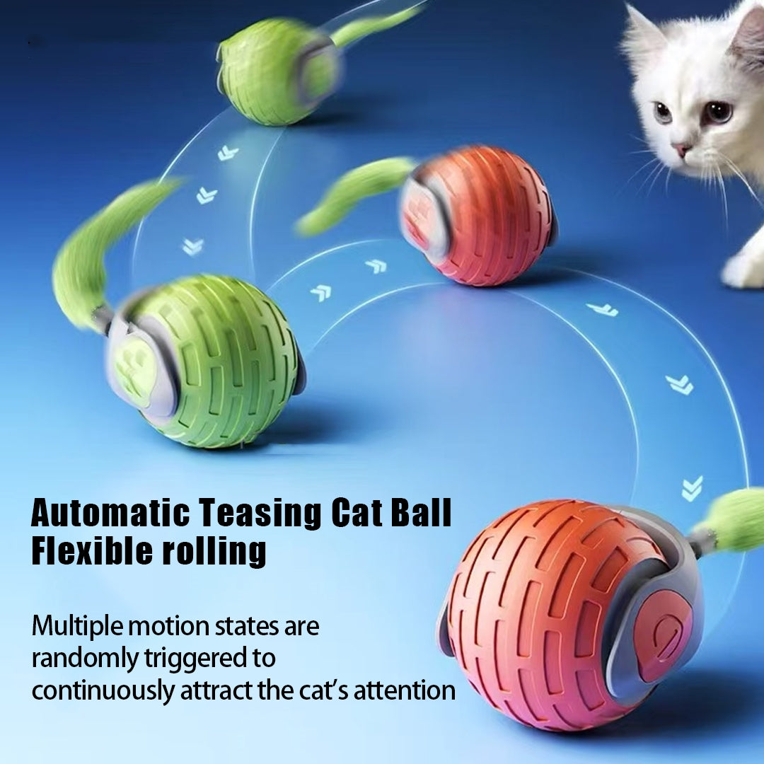 Automatic electric rolling ball cat pet smart USB rechargeable cat toy