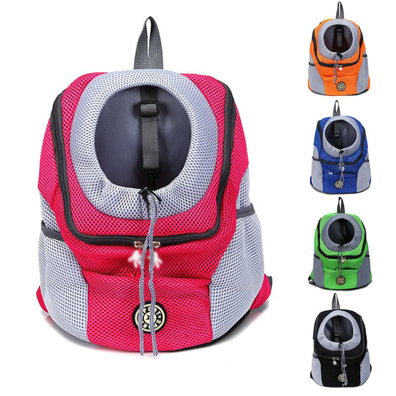Pet bag, shoulder bag, portable chest bag for cats and dogs.