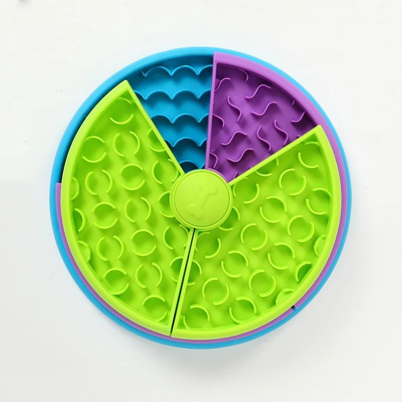 Pet slow food bowl, three-layer anti-choking and anti-slip feeder