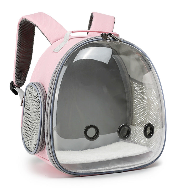 Transparent pet backpack, small animal bag