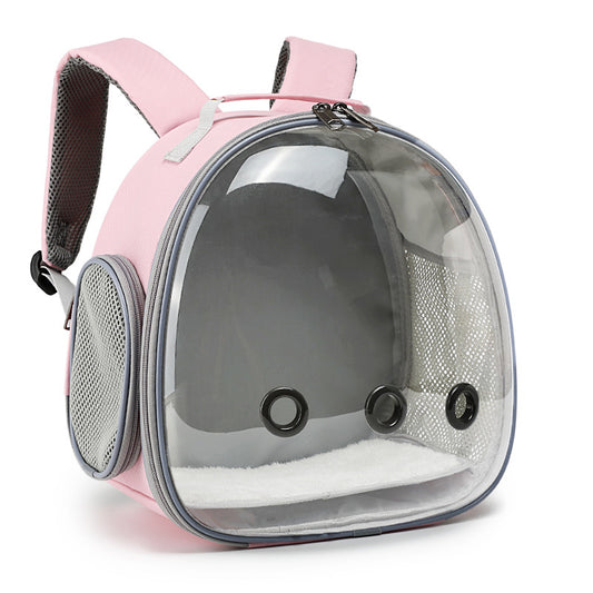 Transparent pet backpack, small animal bag