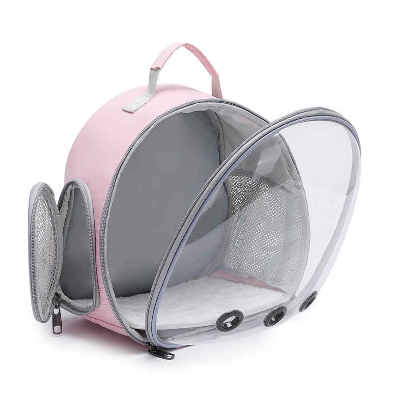 Transparent pet backpack, small animal bag