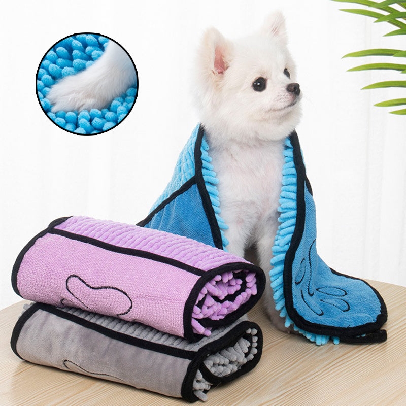 Dog and cat towels, super absorbent and quick-drying bath towels
