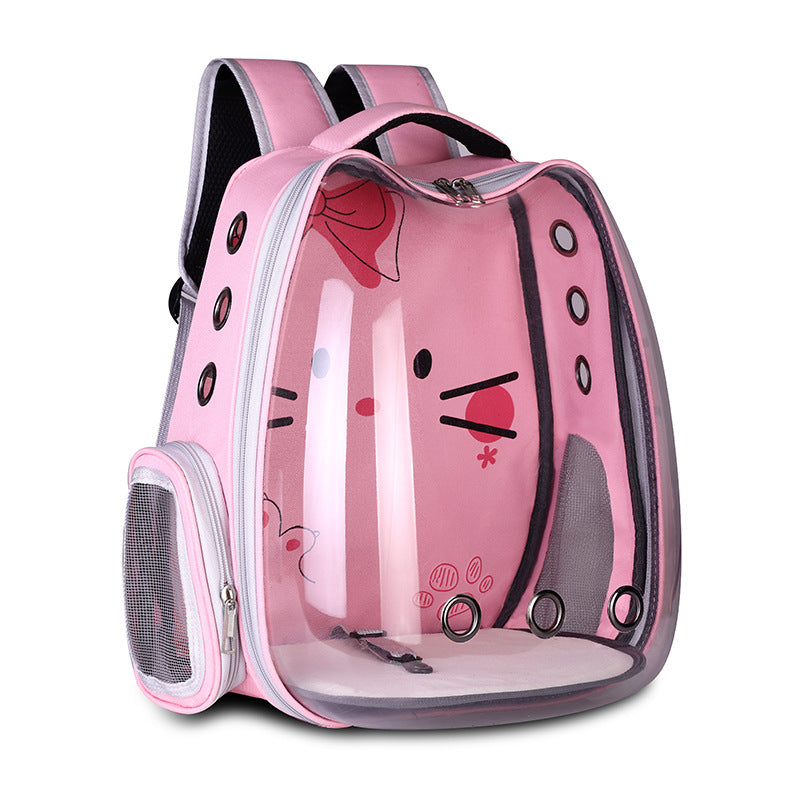 Pet backpack, convenient space bag, breathable shoulder bag...