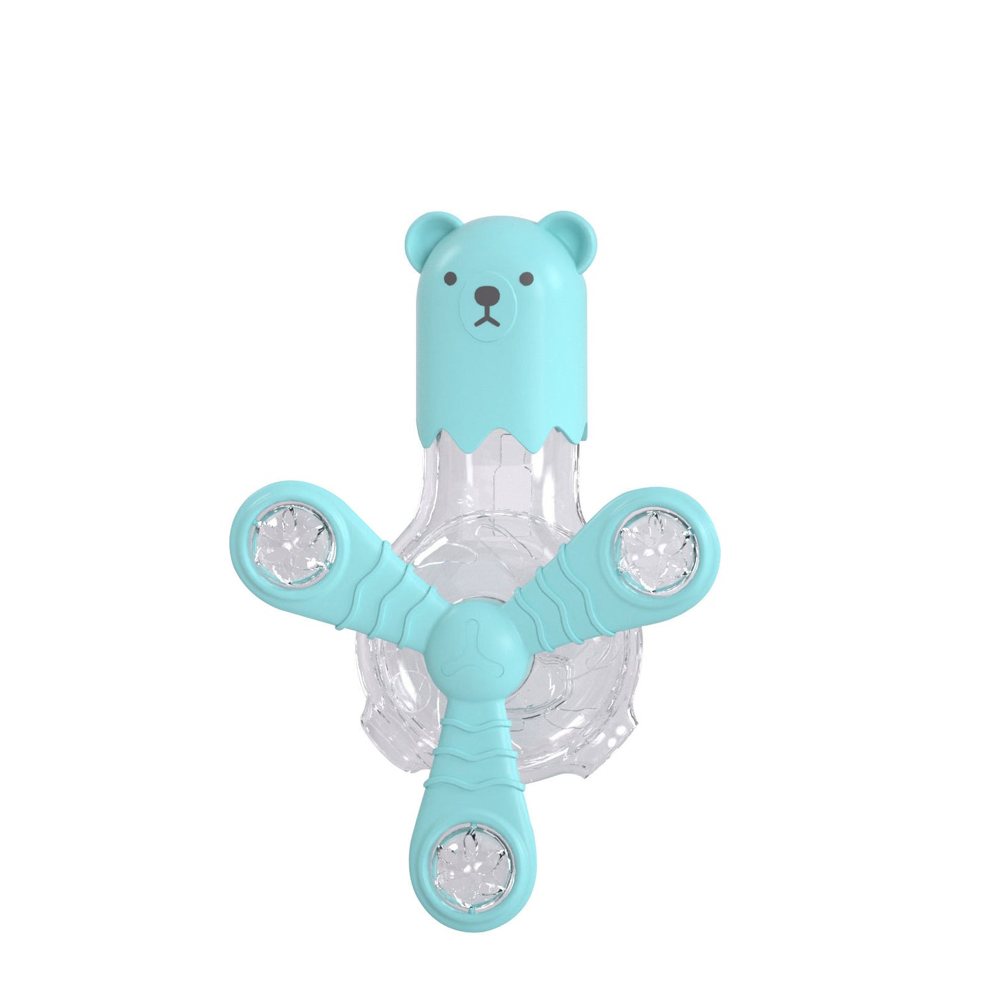 Cat toy with light, sound, rotating multi-functional drain