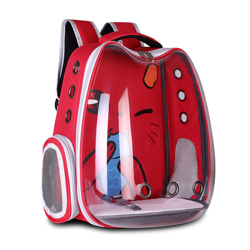 Pet backpack, convenient space bag, breathable shoulder bag...