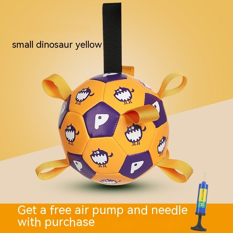 Interactive soccer ball for dogs, outdoor training ball, chewing and teething ball