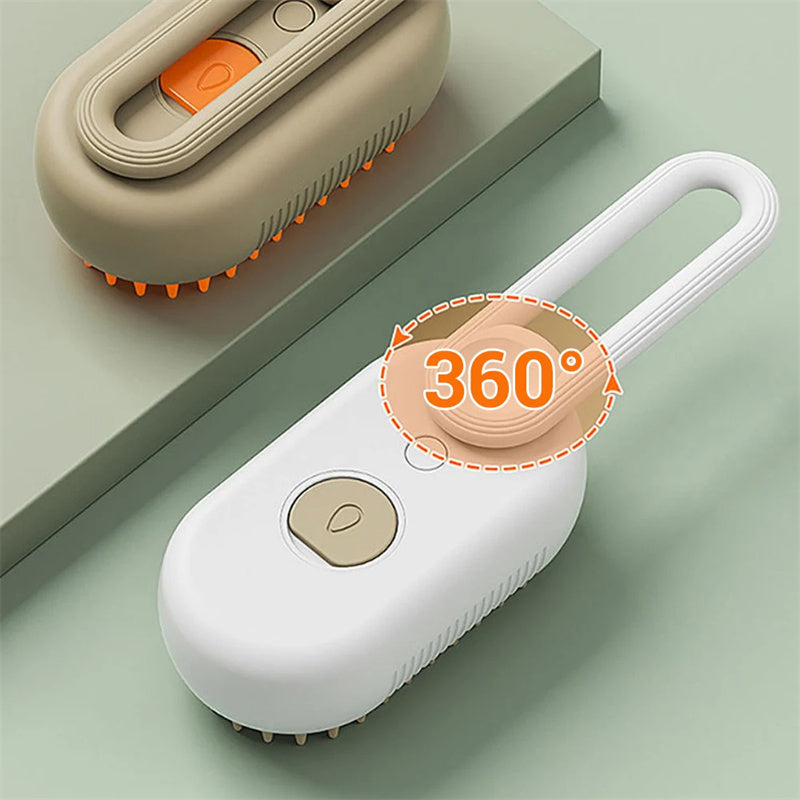 Cat and Dog Steam Brush, 3-in-1 Electric Spray Massage Brush, Pet Grooming Brush