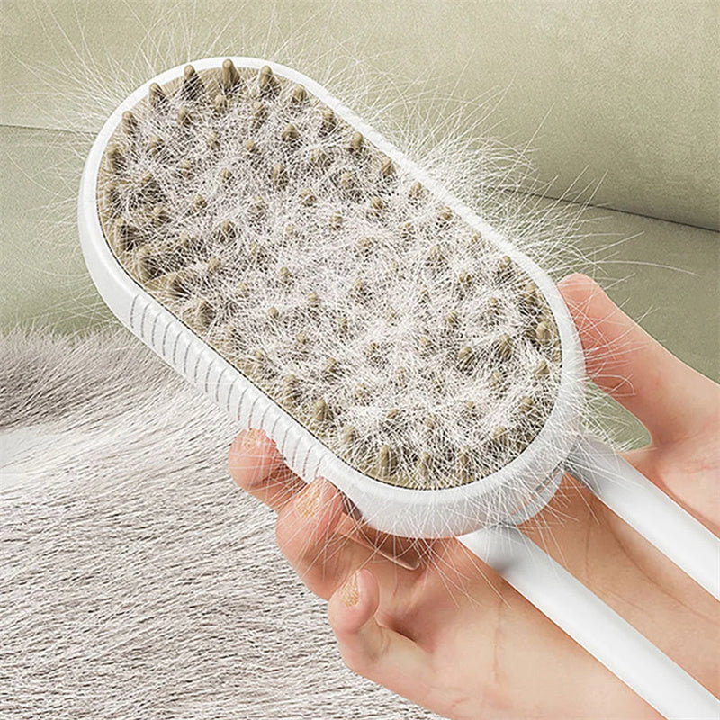 Cat and Dog Steam Brush, 3-in-1 Electric Spray Massage Brush, Pet Grooming Brush