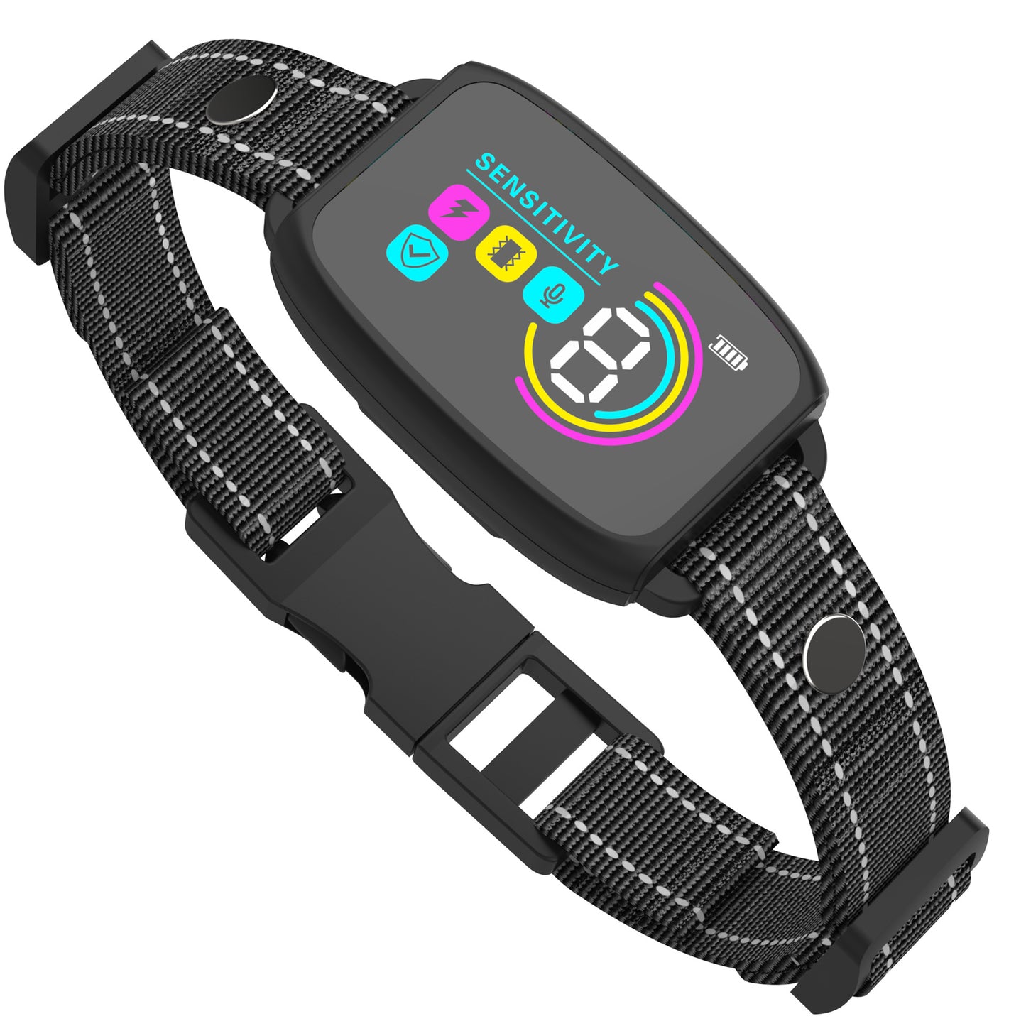 Intelligent automatic anti-barking collar, rechargeable, high-definition digital waterproof.