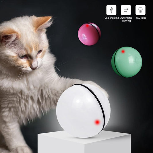 LED Laser Electronic Rolling Pet Fun Cat Toy Ball